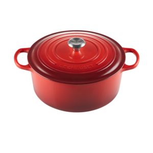 9qt+Signature+Cast+Iron+Round+Dutch+Oven+Cerise