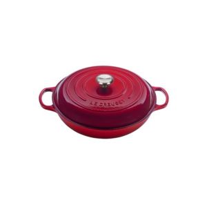 5qt+Signature+Cast+Iron+Braiser+Cerise