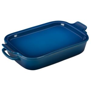 2.75qt+Stoneware+Rectangular+Dish+w%2F+Platter+Lid+Marseille