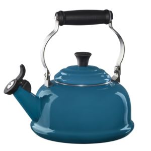 1.7qt+Enamel+on+Steel+Classic+Whistling+Kettle+Deep+Teal