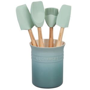 5pc+Craft+Series+Silicone+Utensil+Set+w%2F+Crock+Sea+Salt