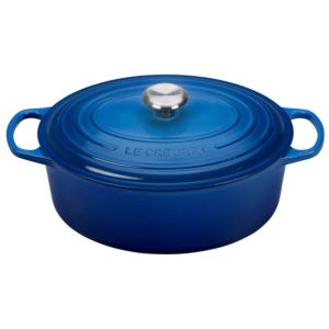 6.75qt+Signature+Cast+Iron+Oval+Dutch+Oven+Marseille