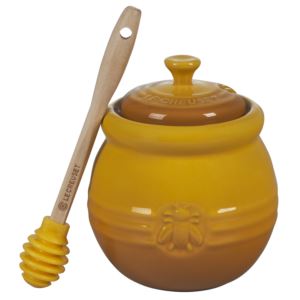 16oz+Stoneware+Honey+Pot+w%2F+Silicone+Dipper+Nectar