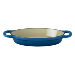 0.625qt+Signature+Cast+Iron+Oval+Baker+Marseille