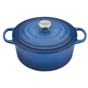 5.5qt+Signature+Cast+Iron+Round+Dutch+Oven+Marseille