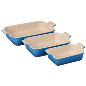 3pc+Heritage+Stoneware+Rectangular+Baking+Dish+Set+Marseille