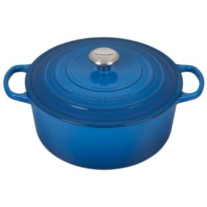 7.25qt+Signature+Cast+Iron+Round+Dutch+Oven+Marseille