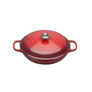 3.5qt+Signature+Cast+Iron+Braiser+Cerise