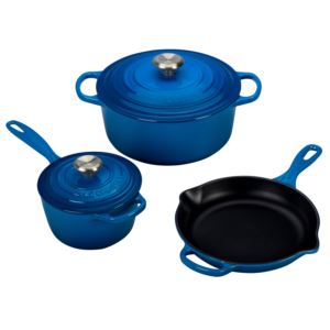 5pc+Signature+Cast+Iron+Cookware+Set+Marseille