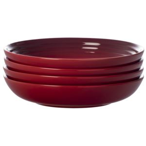 4pc+8.5%22+Pasta+Bowl+Set+Cerise