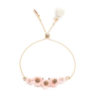 Pink+Flower+Slider+Bracelet