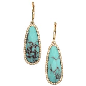 Stone+Drop+Earring+in+Turquoise+Blue