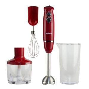 Multi-Purpose+4-in-1+Immersion+Hand+Blender+Red