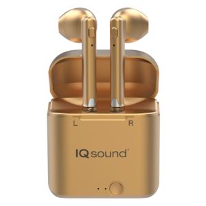 True+Wireless+Earbuds+w%2F+Charging+Case+Gold