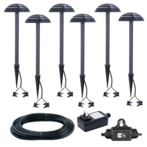 Cast+Aluminum+LED+Path+Light+Kit+Set+of+6