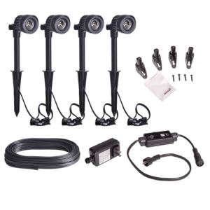 Cast+Aluminum+5W+LED+Micro+Spotlight+Kit+Set+of+4