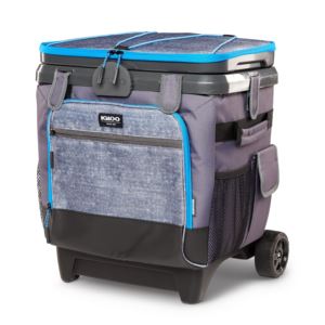 MaxCold+Cool+Fusion+36+Can+Roller+Soft+Cooler+Gray%2FBlack