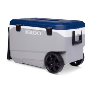 MaxCold+Latitude+90qt+Roller+Cooler+Ash+Gray%2FAgean+Sea