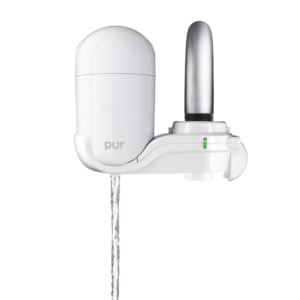 Basic+Faucet+Water+Filter+w%2F+1+Filter+White