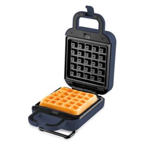 3-in-1+Waffle+%26+Sandwich+Maker+Grill+Slate+Blue