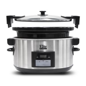 8.5+Qt+Programmable+Stainless+Steel+Slow+Cook+w%2F+Locking+Lid