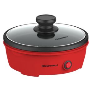 Cuisine+8.5%22+Round+Personal+Skillet+w%2F+Glass+Lid