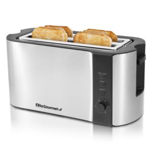 Platinum+4+Slice+Long+Stainless+Steel+Toaster