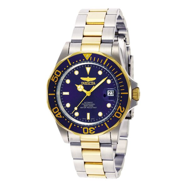 Men's Pro Diver Automatic 3 Hand Blue Dial Watch INV-8928