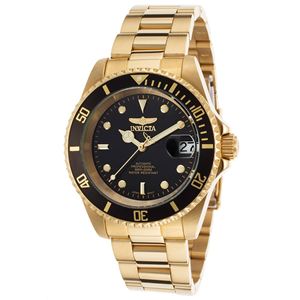 Men's Pro Diver Automatic 3 Hand Black Dial Watch INV-8929OB