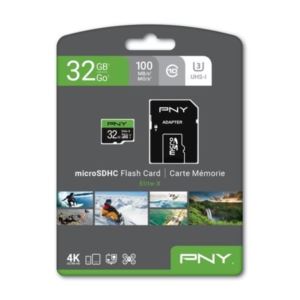 PNY 32GB Elite-X MicroSDHC U3 Card P-SDU32U3WX-GE