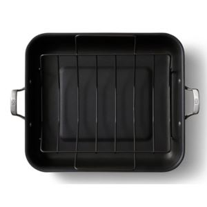 Premier+Hard-Anodized+Nonstick+16%22+Roaster+w%2F+V-Rack