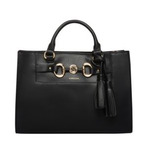 Horesebit+Satchel+with+Tassel+in+Black