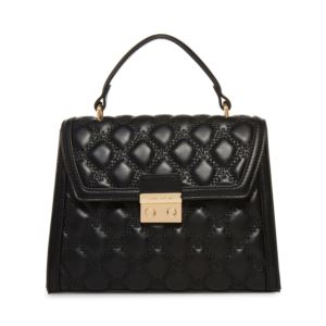 Convertible+Quilted+Satchel++Black