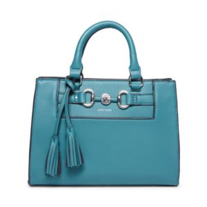 Horsebit+Satchel+with+Tassel+in+Green