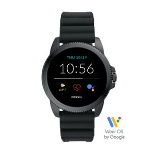 Mens+Gen+5E+Black+Stainless+Steel+%26+Silicone+Smartwatch