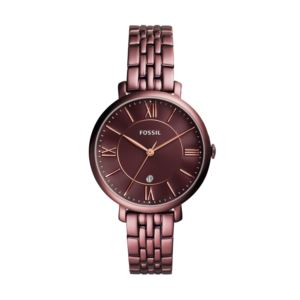 Ladies+Jacqueline+Red+Wine+Stainless+Steel+Watch+Red+Wine+Dial