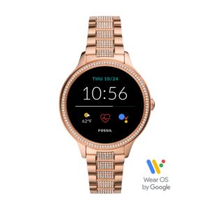 Ladies+Gen+5E+Rose+Gold-Tone+Crystal+Stainless+Steel+Smartwatch