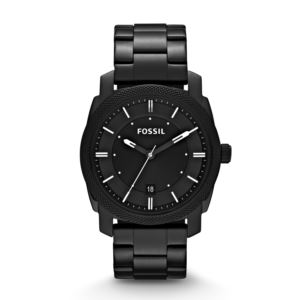 Mens+Machine+Black+Stainless+Steel+Watch+Black+Dial