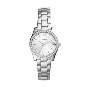 Ladies+Scarlette+Mini+Silver+Crystal+Watch+Silver+Dial
