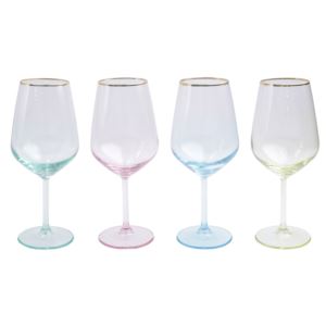 Rainbow+4-Piece+Wine+Glasses