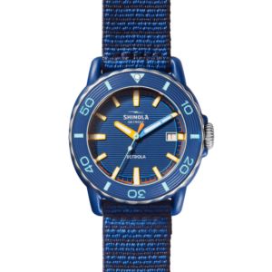 Unisex+Sea+Creatures+Detrola+Sea+Blue+Woven+Strap+Watch+Blue+Dial