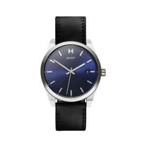 Mens+Element+Nitro+Blue+Black+Leather+Strap+Watch+Blue+Dial