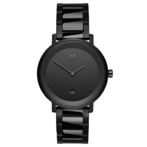 Ladies+Signature+II+Obsidian+Raven+Black+Ion-Plated+Watch+Black+Dial