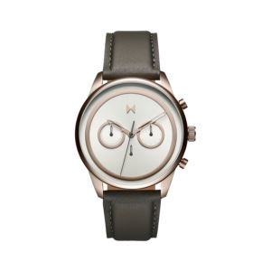 Mens+Powerlane+Python+Gray+Leather+Strap+Watch+Gray+Dial