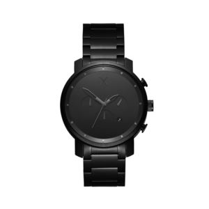 Mens+Chrono+Black+Ink+Ion-Plated+Stainless+Steel+Watch+Black+Dial