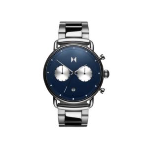 Mens+Blacktop+Astro+Blue+Stainless+Steel+Chronograph+Watch+Navy+Dial