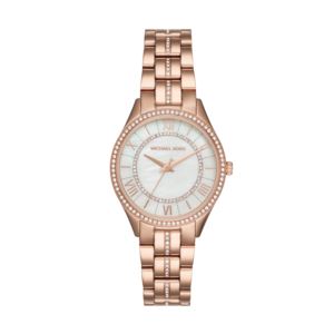 Ladies+Mini+Lauryn+Pave+Rose+Gold+SS+Watch+Mother-of-Pearl+Dial