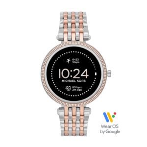 Ladies+Darci+Gen+5+Two-Tone+Pave+Stainless+Steel+Smartwatch