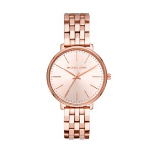 Ladies+Pyper+Rose+Gold+Stainless+Steel+Crystal+Watch+Rose+Gold+Dial