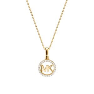Sterling+Gold+Kors+Logo+Necklace